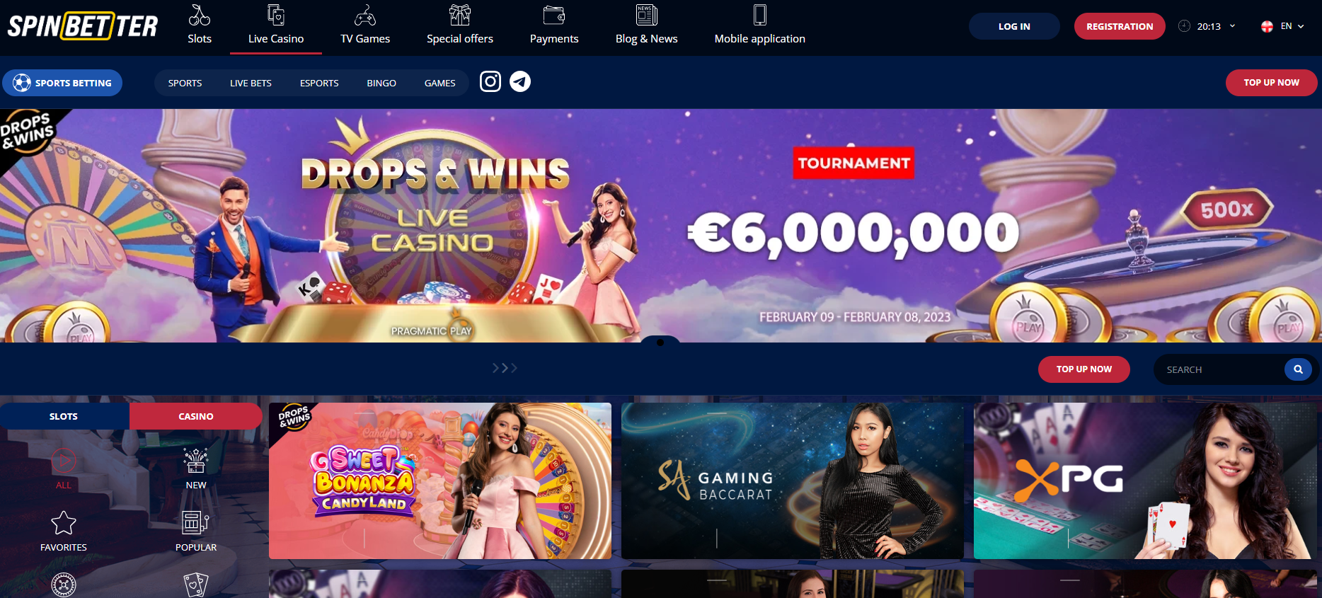 Spinbetter ειδικές προσφορές και μπόνους