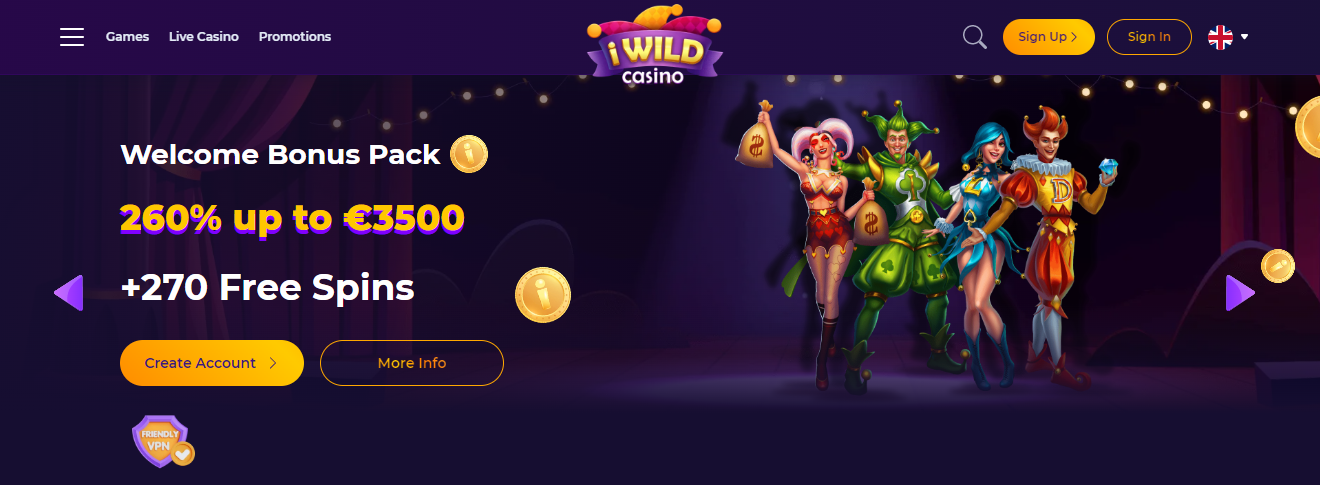 Μπόνους είναι διαθέσιμα στο Iwild Casino