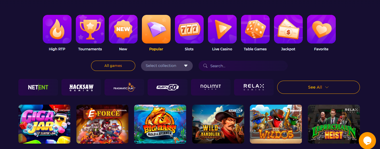 Η επιλογή παιχνιδιών στο iWild καζίνο