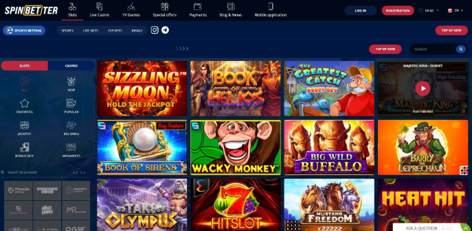 Spinbetter παιχνίδια καζίνο 