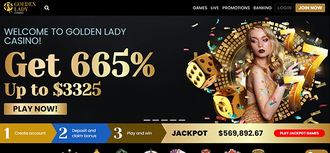 Μπόνους στο Golden Lady Casino 